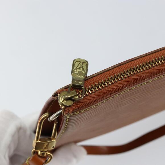 LOUIS VUITTON Epi Pochette Accessoires Accessory Pouch Brown M52953 Auth 152133 - Picture 10 of 16